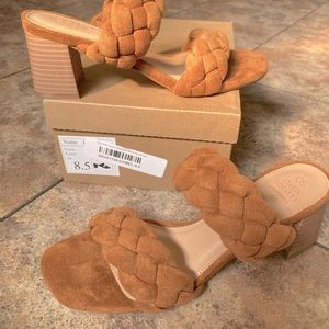 8.5 Heeled Summer Sandals in Camel